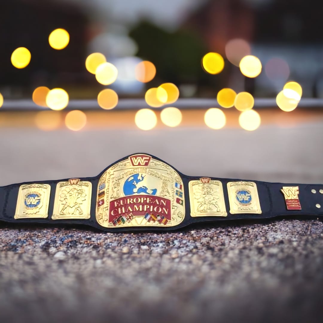 WWF European Championship Belt | copy-of-the-world-wrestling-federation-intercontinental-title-1986-1988-with-red-wf-logo-1 | championship belt | MnM Belts