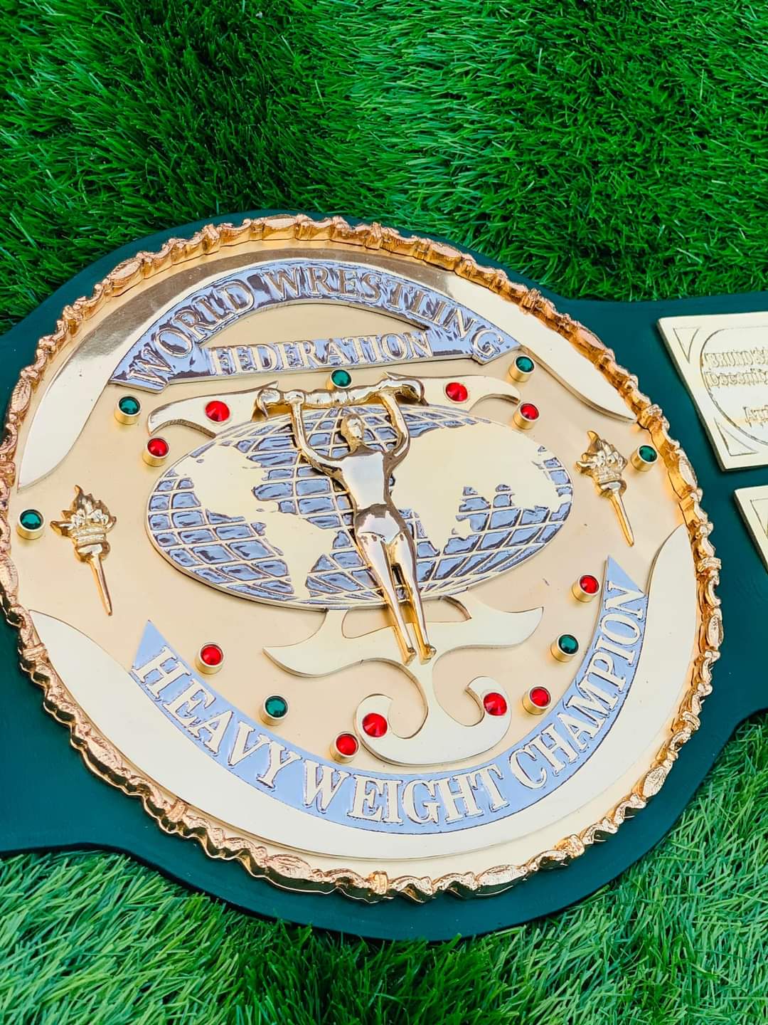WWF Big Green Championship Title Belt Replica
